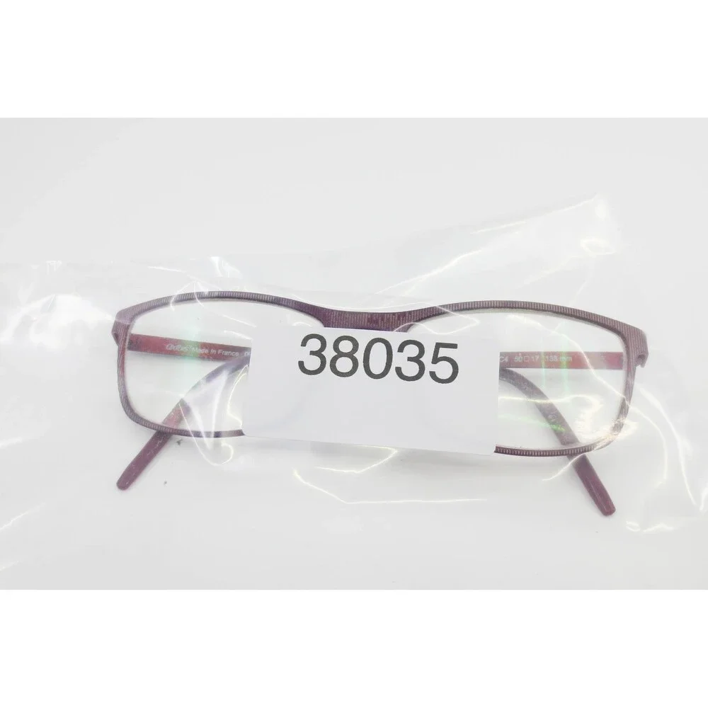 Oxibis KF1C4 Eyeglass Frames Burgundy Red Rectangular Made in France 50-17-138